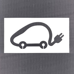 Pochoir pictogramme voiture électrique en pvc