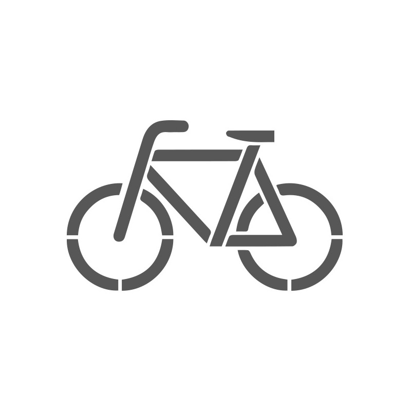 Pochoir pictogramme vélo en pvc