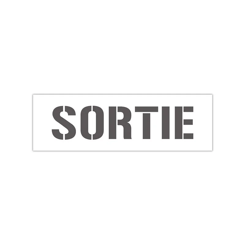 Pochoir SORTIE en pvc