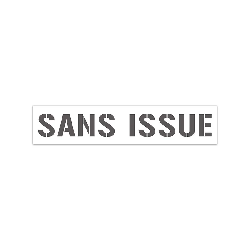Pochoir SANS ISSUE en pvc