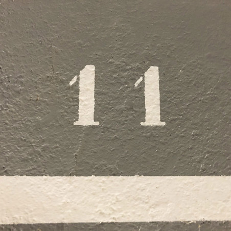 Pochoir chiffre 6 en pvc