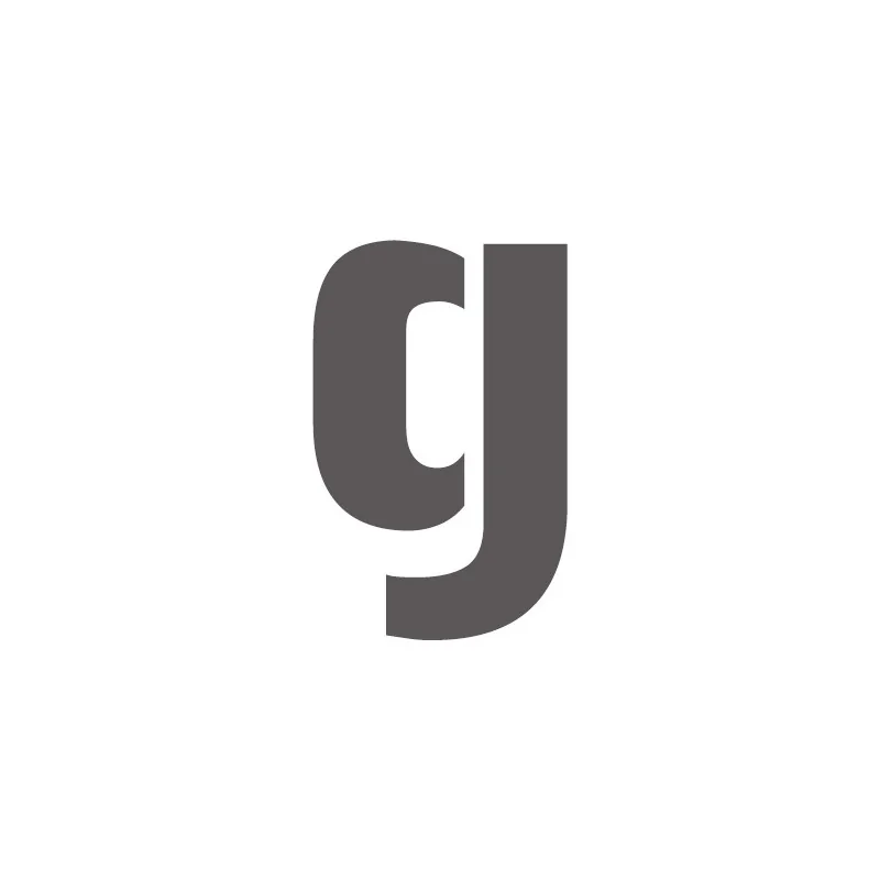 Pochoir lettre G minuscule en pvc