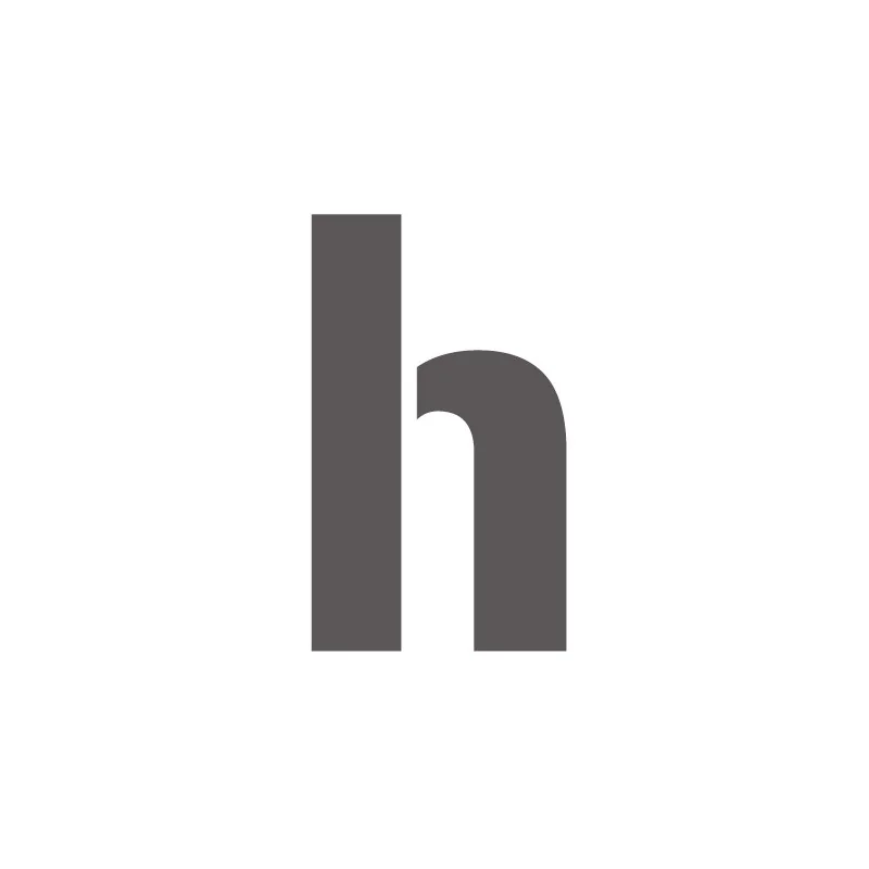 Pochoir lettre H minuscule en pvc