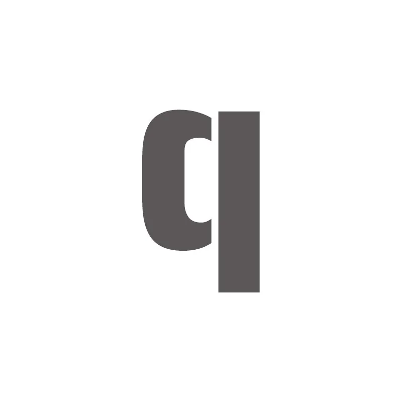 Pochoir lettre Q minuscule en pvc