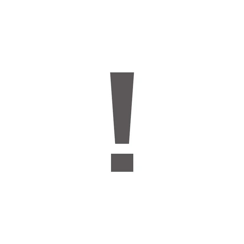 Pochoir point d'exclamation en pvc