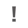 Pochoir point d'exclamation en pvc