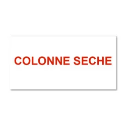 Panneau Plaque réglementaire ou normalisée Plaque réglementaire normée Colonne sèche
