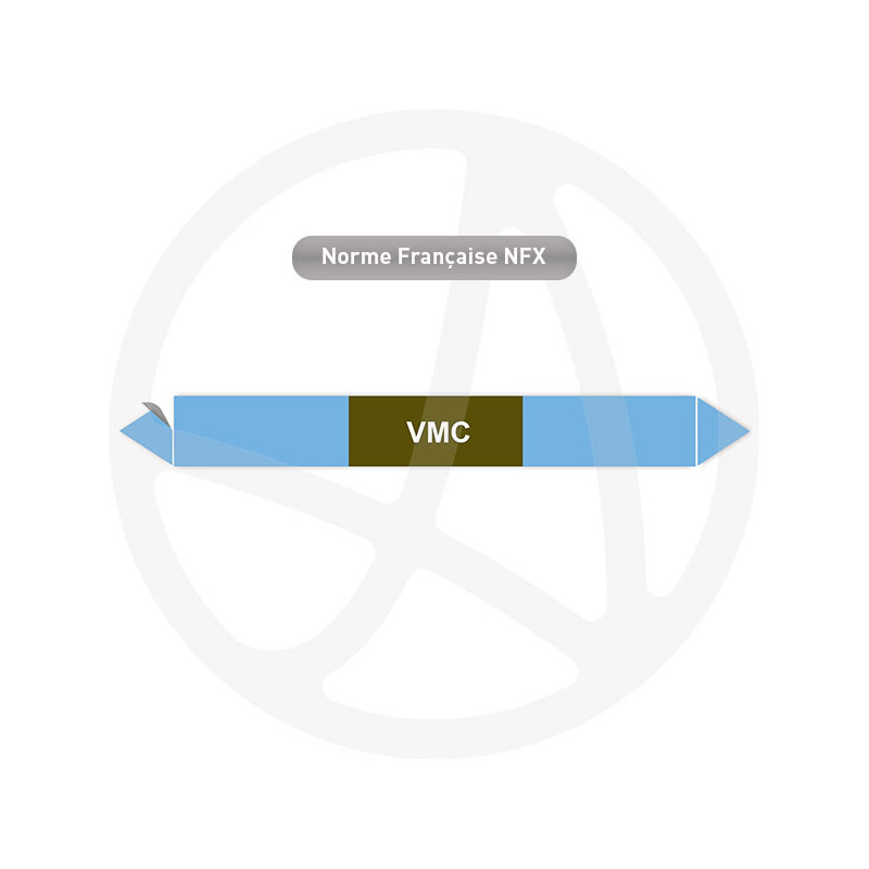 Repérage de tuyauterie VMC reperage marqueur tuyauterie vinyle
