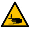Pictogramme danger  Ecrasement de la main