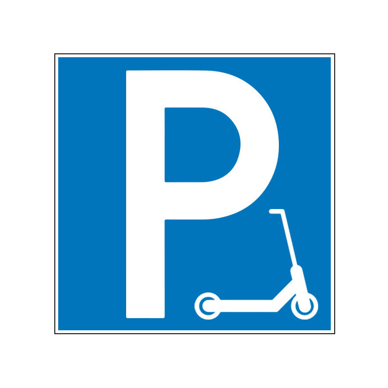 Pictogramme d'information  Parking trottinette