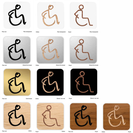 Fond Dibond Aluminium pour pictogramme