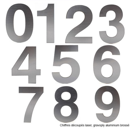Chiffre découpé laser : 8