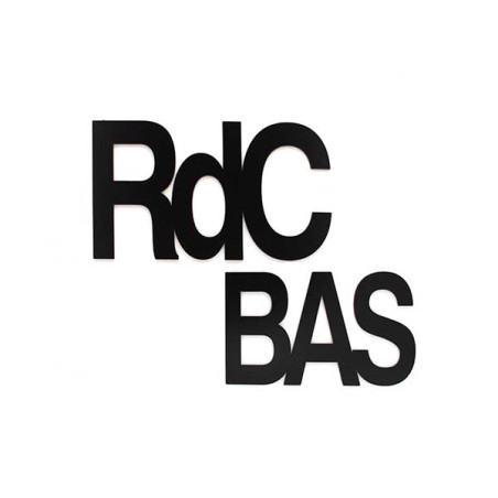 Lettres découpées laser : RDC BAS