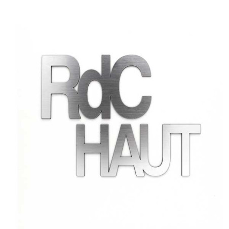 Lettres découpées laser : RDC HAUT