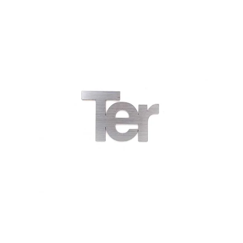 Lettres découpées laser : TER