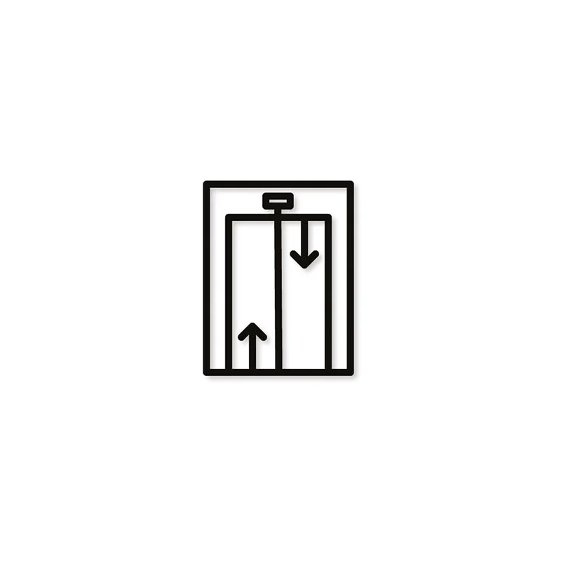 Pictogramme découpé au laser : ASCENSEUR