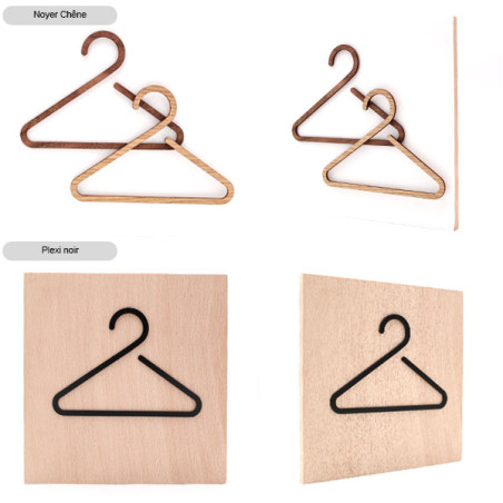 Pictogramme découpé au laser : VESTIAIRE