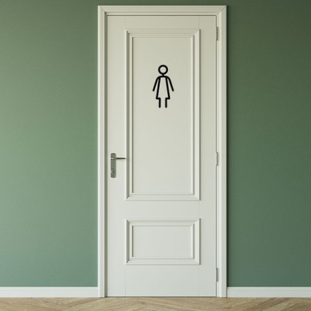 Pictogramme découpé au laser : FEMME