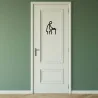 Pictogramme découpé au laser : FEMME CHANGE BÉBÉ