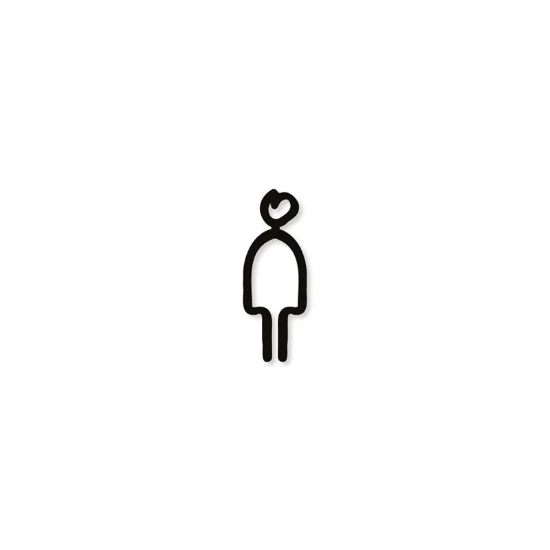 Pictogramme découpé au laser : HOMME TYPO MARQUEUR