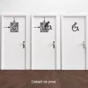 Pictogramme découpé au laser : HOMME FEMME NON GENRÉ