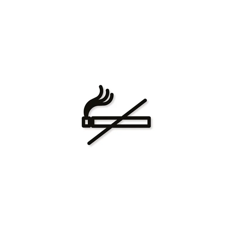 Pictogramme découpé au laser : INTERDICTION DE FUMER