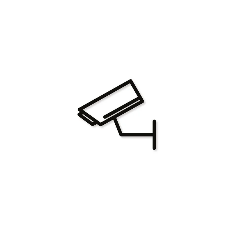 Pictogramme découpé au laser : VIDÉO SURVEILLANCE