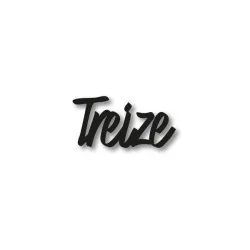 Numéro découpé au laser : TREIZE