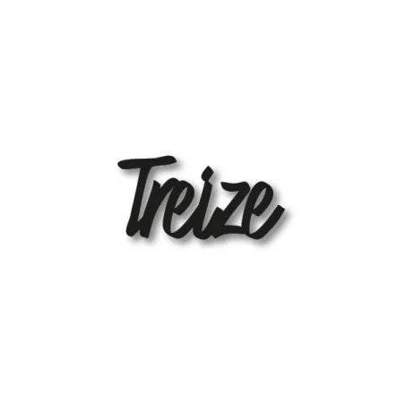 Numéro découpé au laser : TREIZE