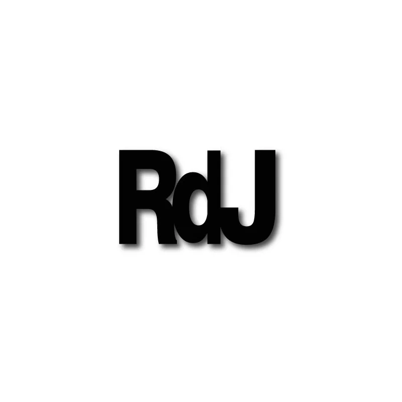 Lettres découpées laser : RDJ