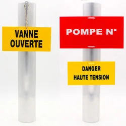 Plaque réglementaire normée à l'arrêt en pvc