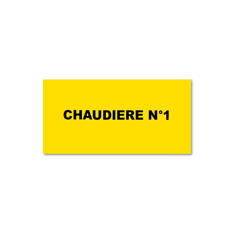 Panneau Plaque réglementaire ou normalisée Plaque réglementaire normée Chaudière n°1 en pvc