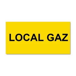 Panneau Plaque réglementaire ou normalisée Plaque réglementaire normée Local gaz en pvc