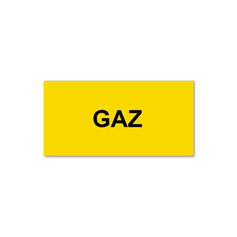 Panneau Plaque réglementaire ou normalisée Plaque réglementaire normée  Gaz  en pvc
