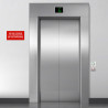 Panneau Plaque réglementaire ou normalisée Plaque réglementaire normée  Ne pas utiliser les ascenseurs en cas d'incendie  en pvc