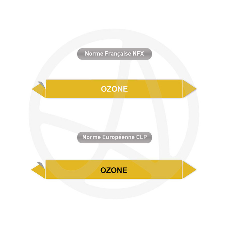 Repérage de tuyauterie Ozone reperage marqueur tuyauterie vinyle