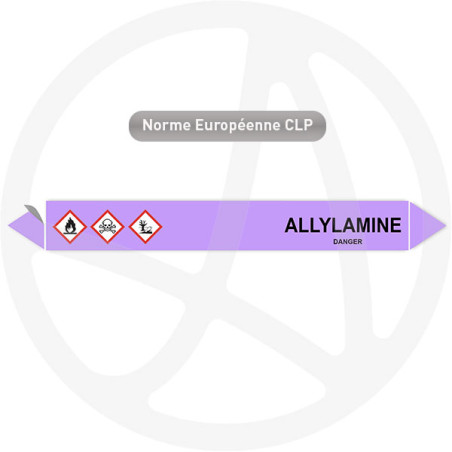 Marqueur de tuyauterie CLP Allylamine