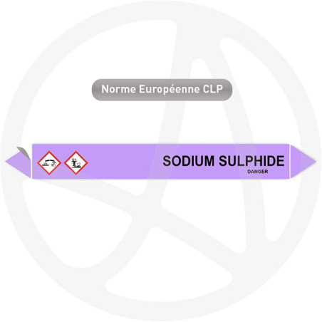 Marqueur de tuyauterie CLP Sodium sulphide