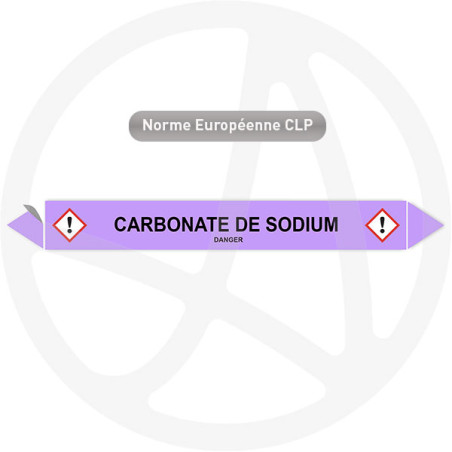 Marqueur de tuyauterie CLP Carbonate de sodium