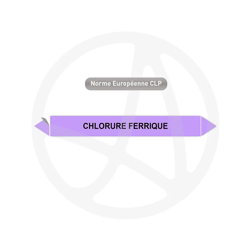 Marqueur de tuyauterie CLP Chlorure ferrique