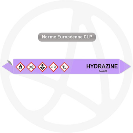 Marqueur de tuyauterie CLP Hydrazine