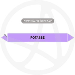 Marqueur de tuyauterie CLP Potasse