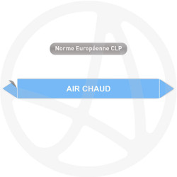 Marqueur de tuyauterie CLP Air chaud