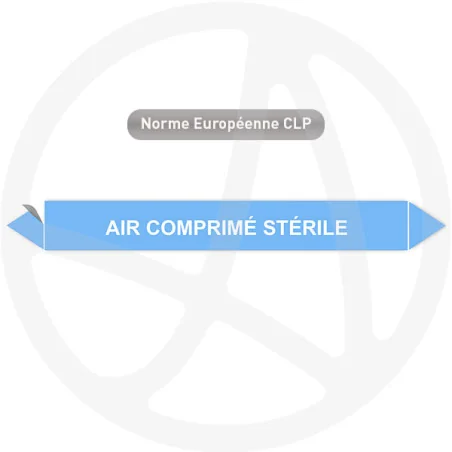 Marqueur de tuyauterie CLP Air comprimé stérile