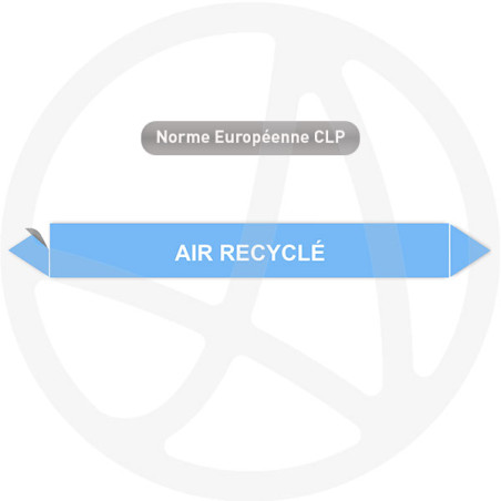 Marqueur de tuyauterie CLP Air recyclé