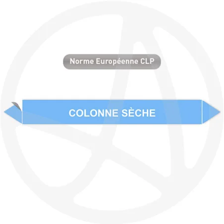 Marqueur de tuyauterie CLP Colonne sèche Air Marqueur de tuyauterie CLP Colonne sèche Air