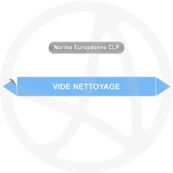 Marqueur de tuyauterie CLP Vide nettoyage