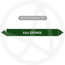 Marqueur de tuyauterie CLP Eau épurée