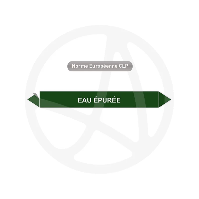 Marqueur de tuyauterie CLP Eau épurée