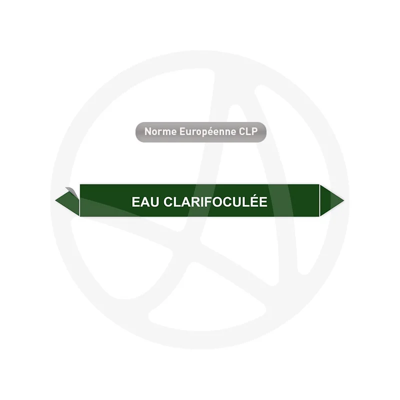 Marqueur de tuyauterie CLP Eau clarifloculée